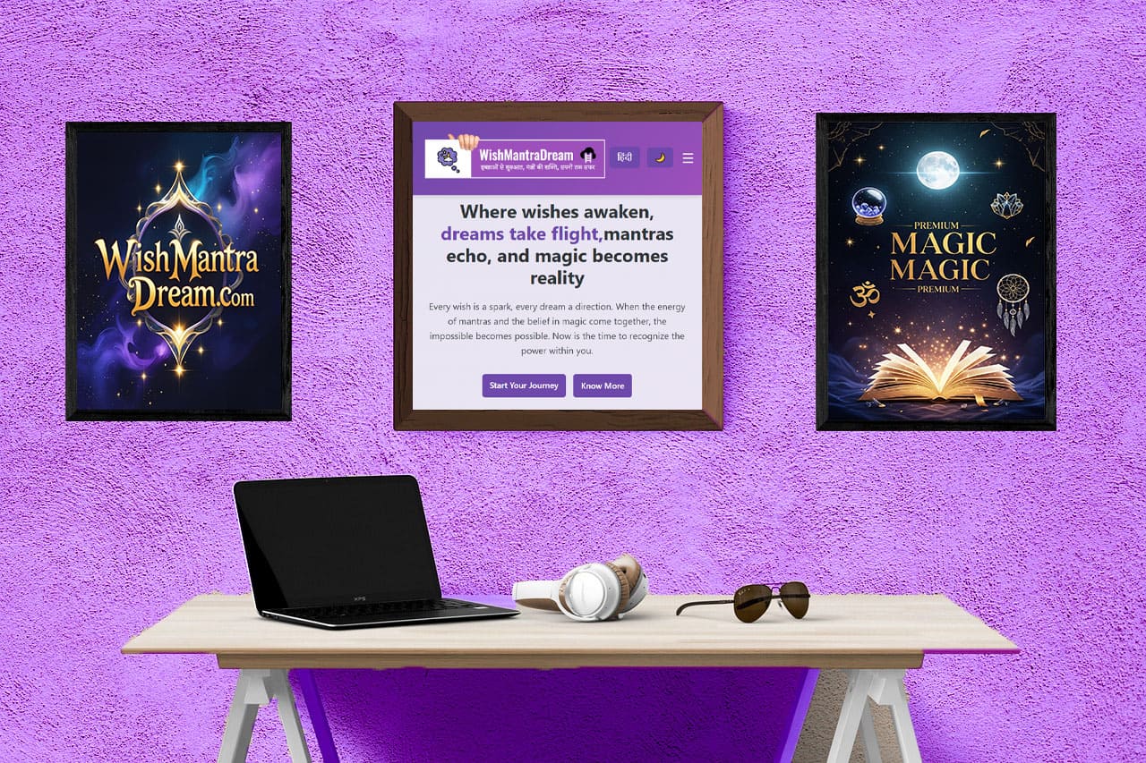 Wish Mantra Dream Mockup Design